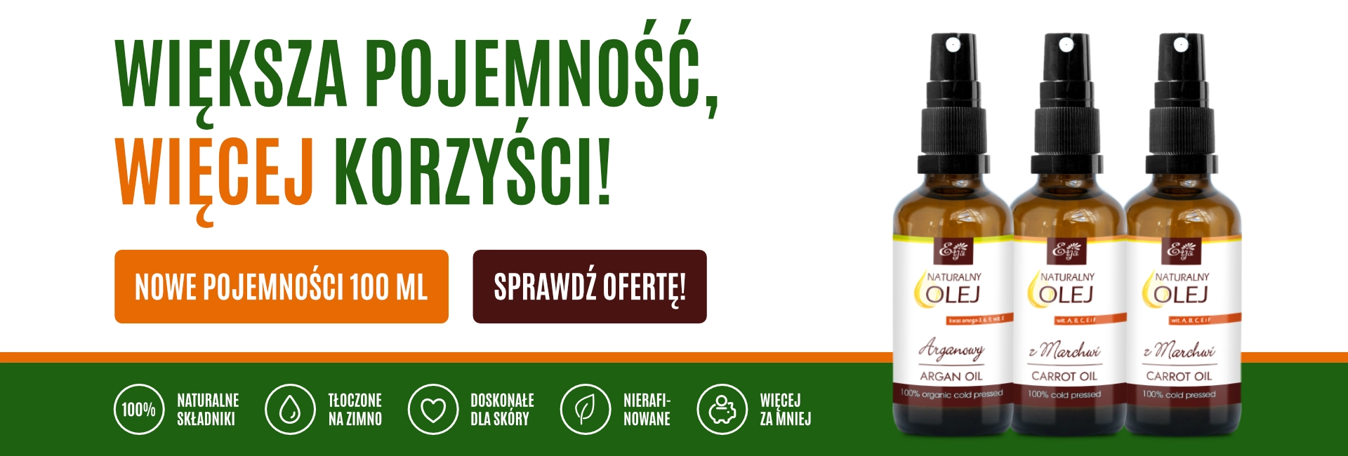 Oleje pojemność 100 ml